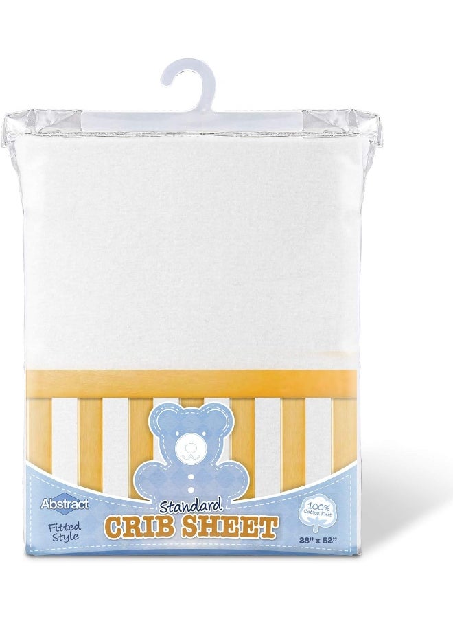 Abstract Fitted Knit Crib Sheet - Best Crib Sheet for Baby - Infant | Toddler 100% Cotton Jersey Knit Deep Fitted Bed Sheet