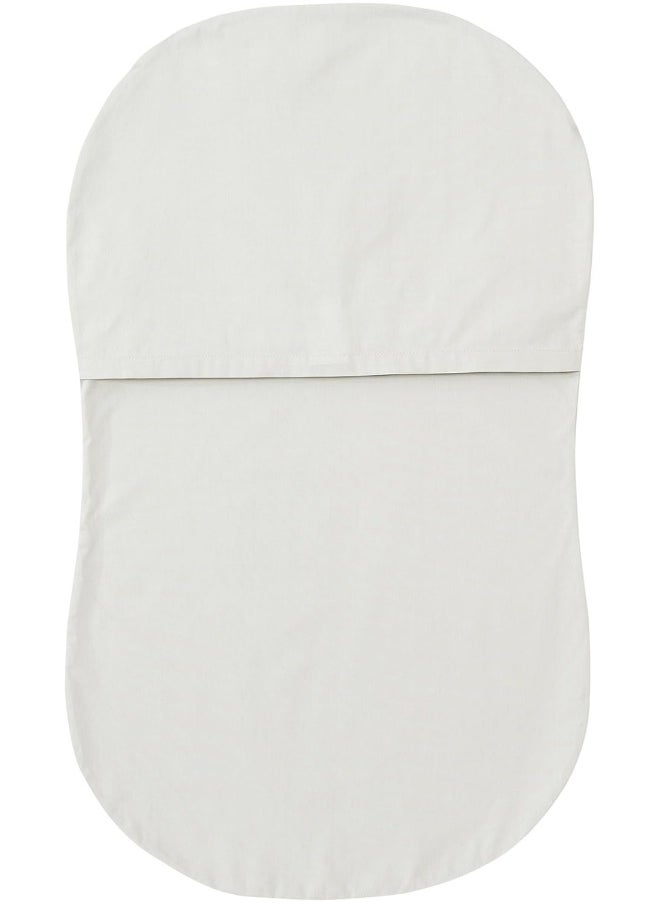 Halo Bassinest Fitted Sheet, 100% Cotton, Super Soft Bassinet Sheet for Baby Boys, Girls and Unisex, Breathable and Lightweight Mattress Pad Cover, Grey