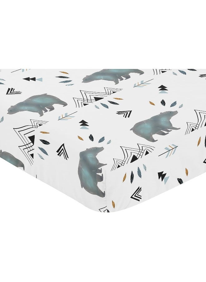 Sweet Jojo Designs Baby or Toddler Fitted Crib Sheet for Bear Mountain Watercolor Collection