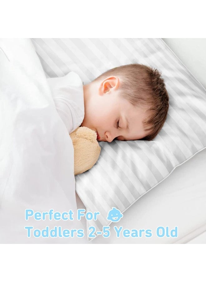 Babebay Toddler Pillow, 13X18 Soft Baby Pillows for Sleeping, Machine Washable Kids Pillow, Perfect for Travel, Toddlers Cot