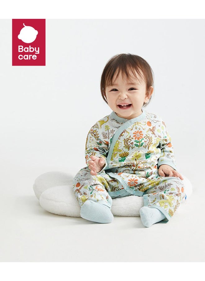 Babycare - Baby Onesies, Royal Lion Romper in Green (3–6 Months) | Soft Cotton, Newborn Bodysuit for Baby Boys & Girls | Ideal for New Moms, Expecting Mothers, Baby Shower Gift, Snap Closure, Breathable, Easy to Wear