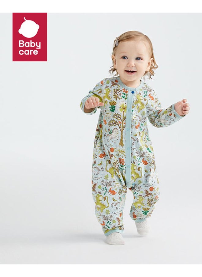 Babycare - Baby Onesies, Royal Lion Romper in Green (0–1 Months) | Soft Cotton, Newborn Bodysuit for Baby Boys & Girls | Ideal for New Moms, Expecting Mothers, Baby Shower Gift, Snap Closure, Breathable, Easy to Wear