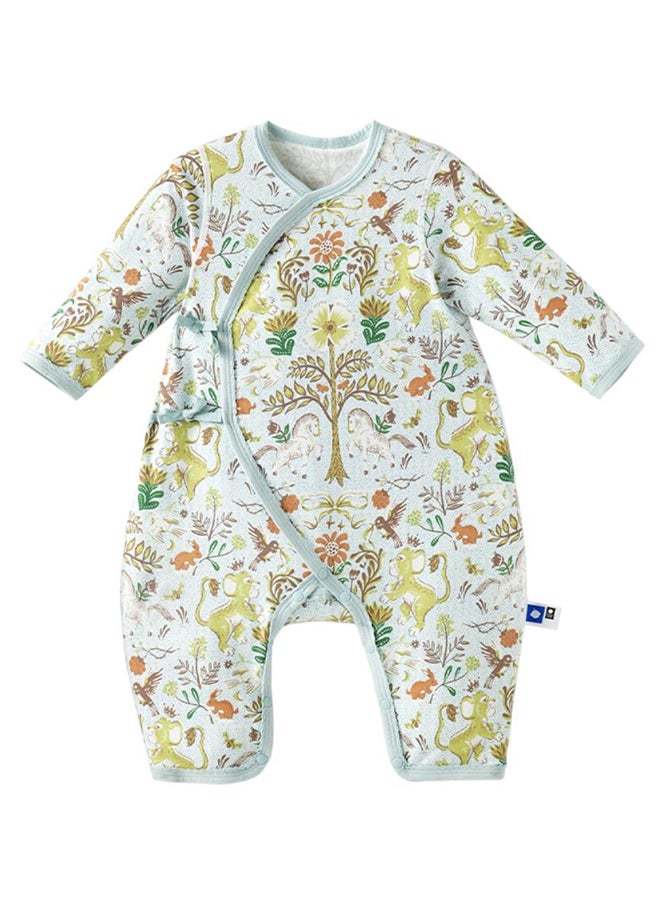 Babycare - Baby Onesies, Royal Lion Romper in Green (0–1 Months) | Soft Cotton, Newborn Bodysuit for Baby Boys & Girls | Ideal for New Moms, Expecting Mothers, Baby Shower Gift, Snap Closure, Breathable, Easy to Wear
