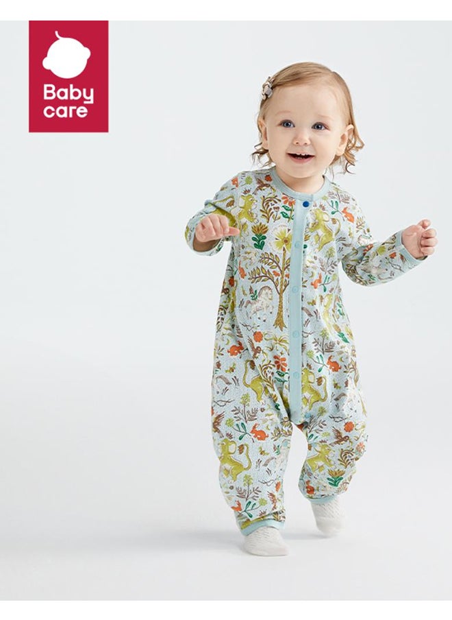 Babycare - Baby Onesies, Royal Lion Romper in Green (1–3 Months) | Soft Cotton, Newborn Bodysuit for Baby Boys & Girls | Ideal for New Moms, Expecting Mothers, Baby Shower Gift, Snap Closure, Breathable, Easy to Wear
