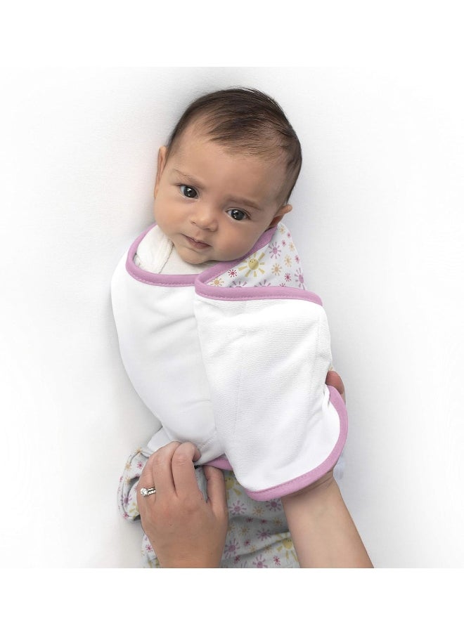 SwaddleMe Luxe Whisper Quiet Swaddle – Size Small/Medium, 0-3 Months, 2-Pack (You Are My Sunshine) Extra-Soft Newborn Swaddle Wrap With Silent Fabric Closure and Bottom Zipper for Diaper Changes