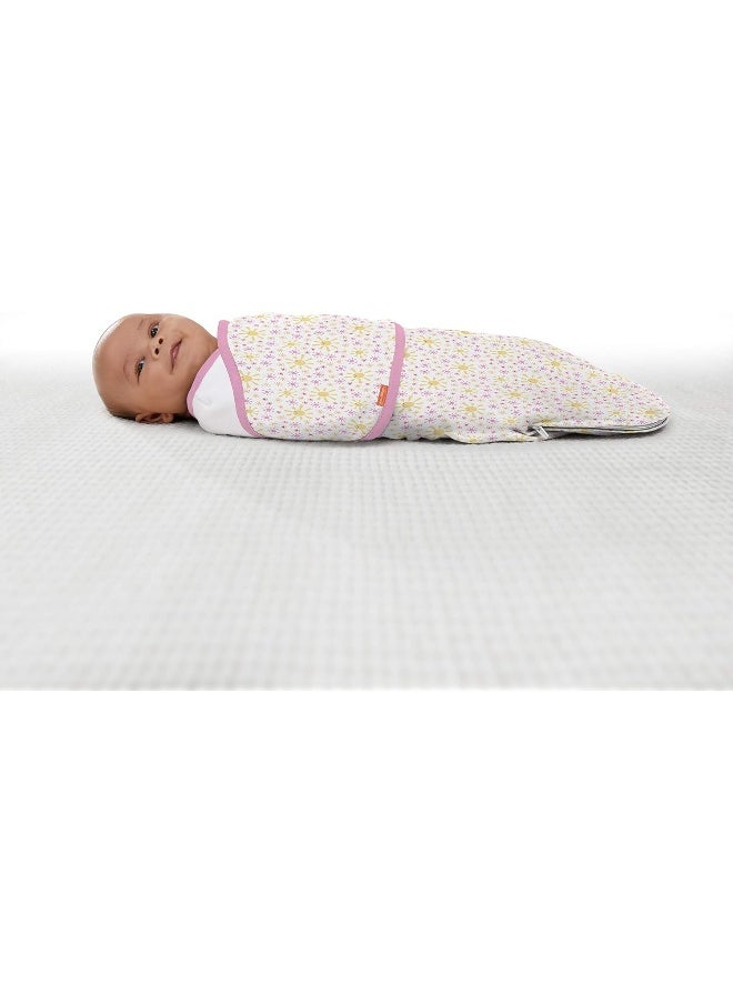 SwaddleMe Luxe Whisper Quiet Swaddle – Size Small/Medium, 0-3 Months, 2-Pack (You Are My Sunshine) Extra-Soft Newborn Swaddle Wrap With Silent Fabric Closure and Bottom Zipper for Diaper Changes