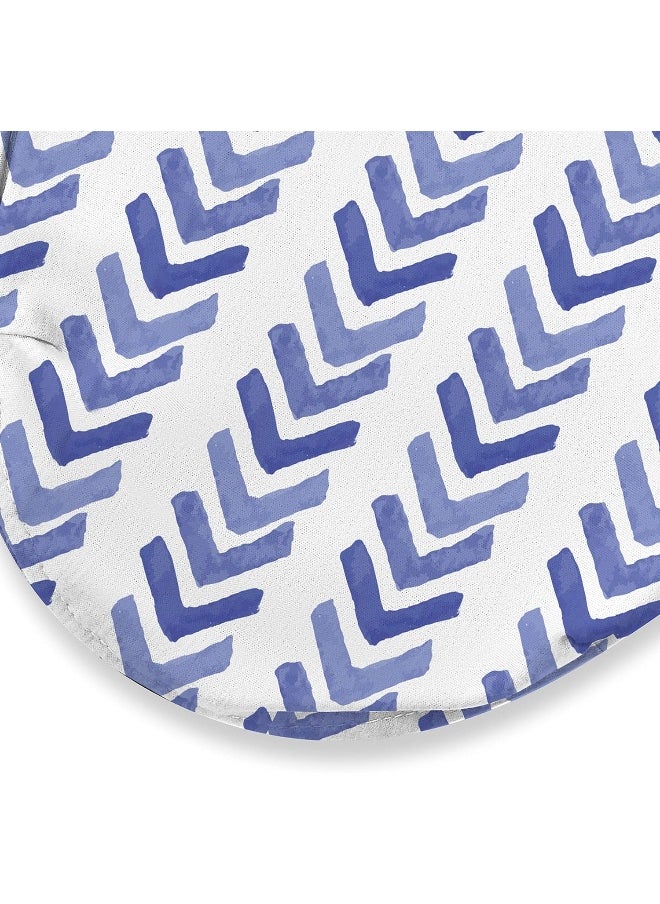 SwaddleMe Luxe Easy Change Swaddle – Size Small/Medium, 0-3 Months, 2-Pack (Water Color Indigo)