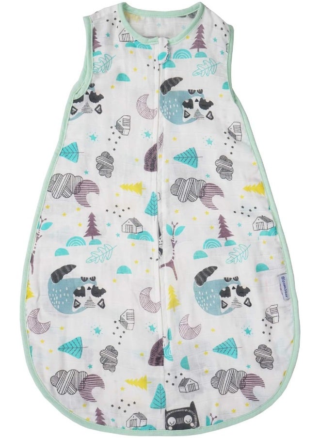 Toddler Sleeping Sack Muslin Cotton Lightweight Wearable Blanket Thin Summer Sleeping Bag Baby Sleeveless Sleep Sacks 0.5 Tog Boy Soft 6-12 Months Girl Infant Sleep Bag 12-18 Months Toddler 2T