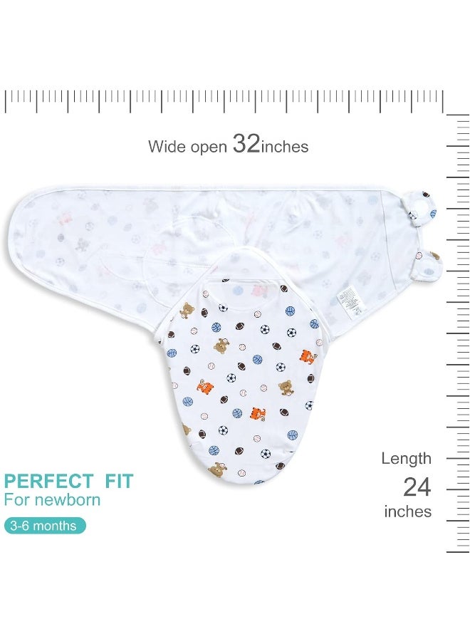Bubble bear Baby Swaddle Blankets for Baby Boy Girl 3-6 Months