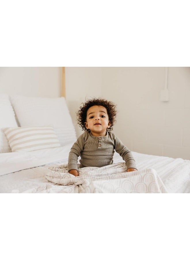 Copper Pearl Large Premium Knit Baby Swaddle Receiving Blanket Bliss