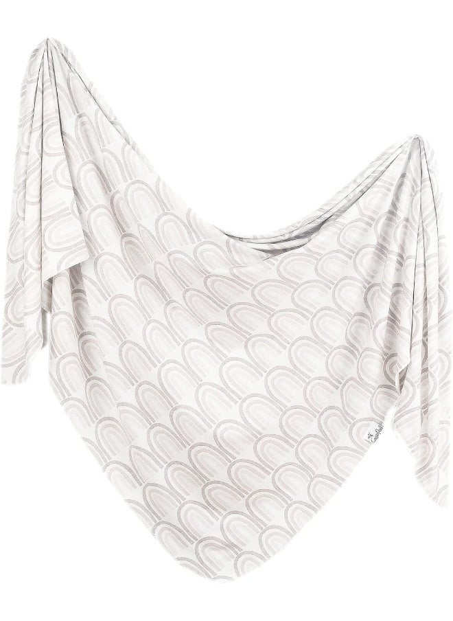 Copper Pearl Large Premium Knit Baby Swaddle Receiving Blanket Bliss