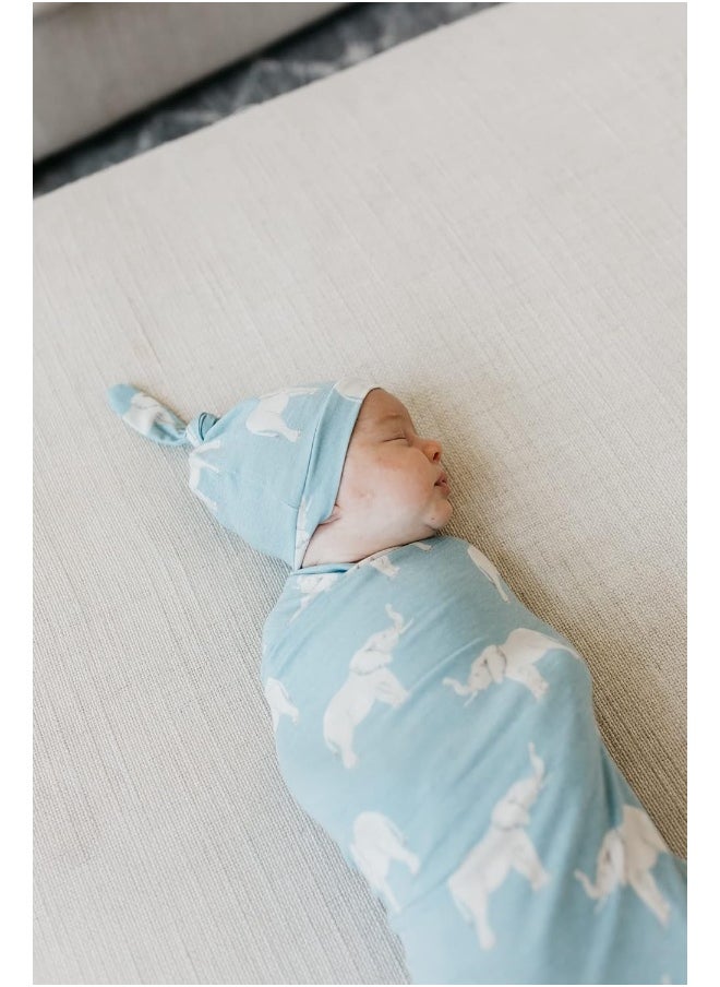 Copper Pearl Large Premium Knit Baby Swaddle Receiving Blanket Peanut