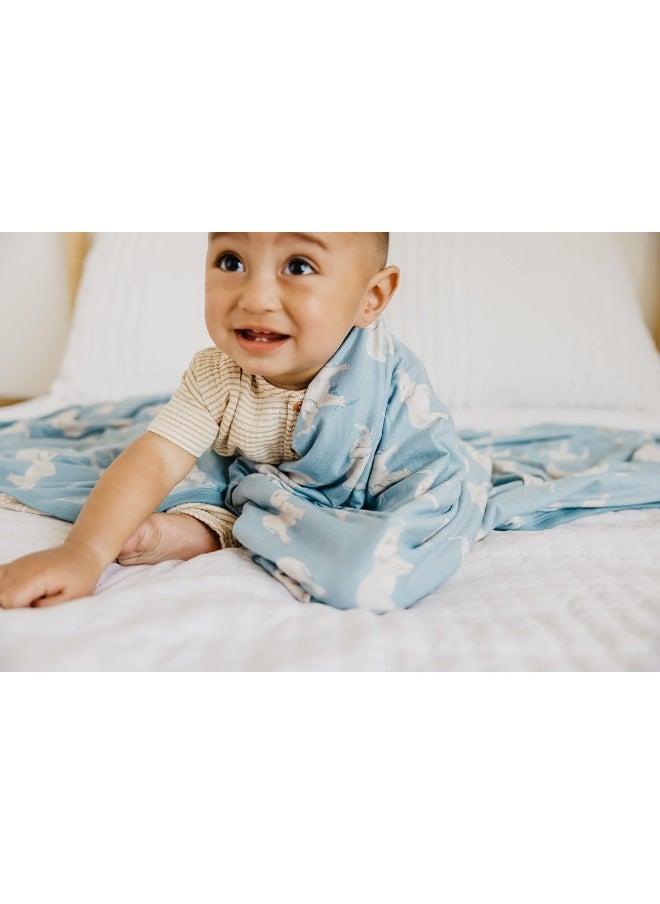 Copper Pearl Large Premium Knit Baby Swaddle Receiving Blanket Peanut