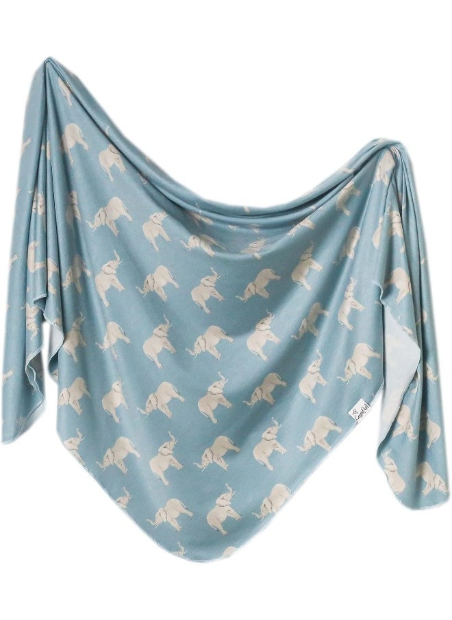 Copper Pearl Large Premium Knit Baby Swaddle Receiving Blanket Peanut