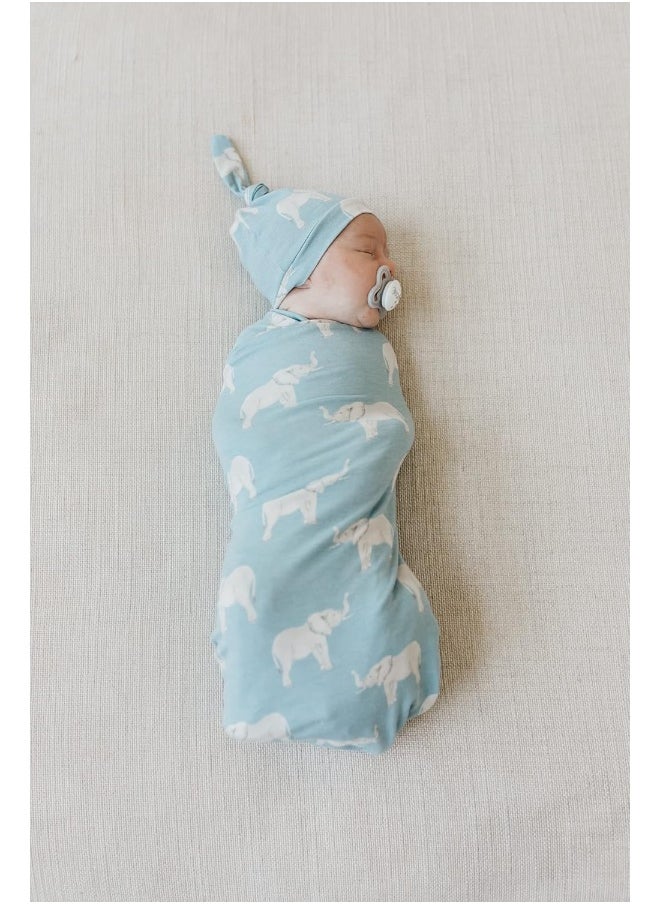 Copper Pearl Large Premium Knit Baby Swaddle Receiving Blanket Peanut