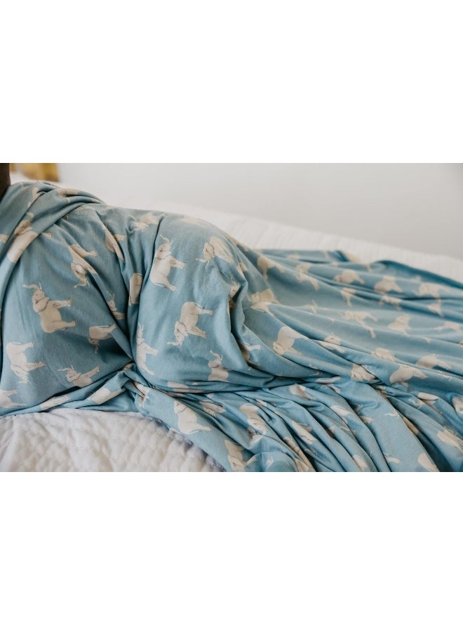 Copper Pearl Large Premium Knit Baby Swaddle Receiving Blanket Peanut