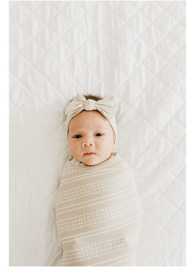 Copper Pearl Large Premium Knit Baby Swaddle Receiving Blanket Clay