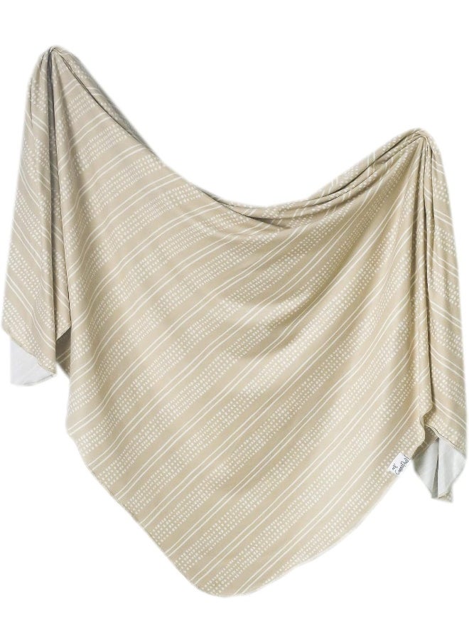 Copper Pearl Large Premium Knit Baby Swaddle Receiving Blanket Clay