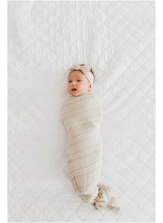 Copper Pearl Large Premium Knit Baby Swaddle Receiving Blanket Clay