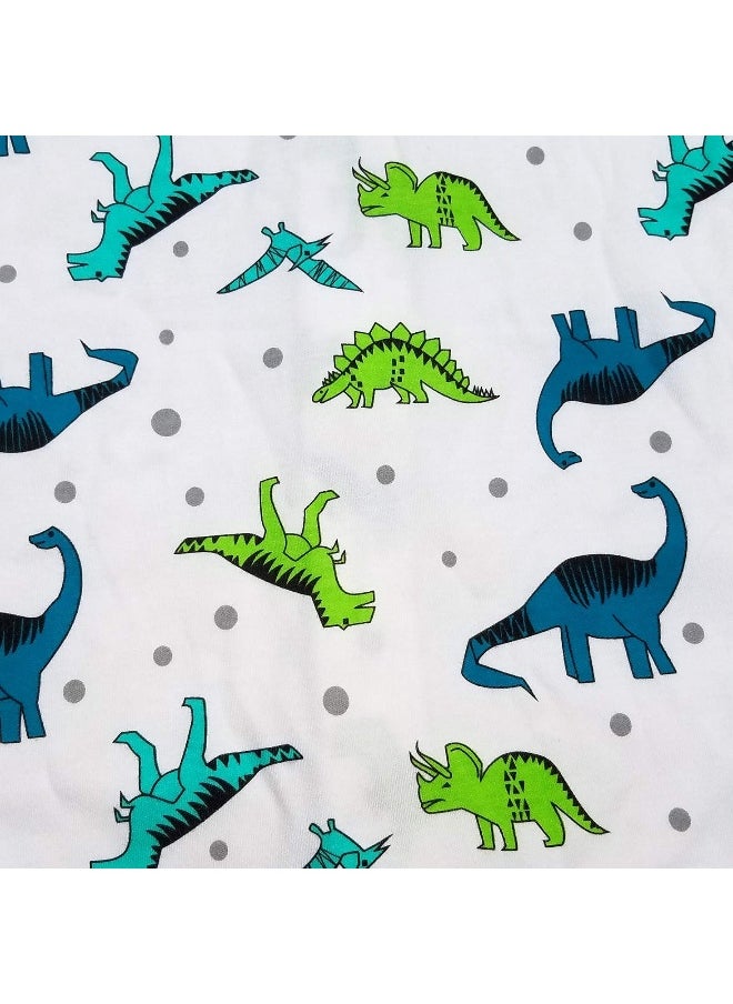 Enrich YLife Baby Dinosaur Swaddle Cotton Split Sleeping Bag Swaddle Wearable Blanket for Boys and Girls, 4 Season, 3-9 Months (Green Dinosaur)