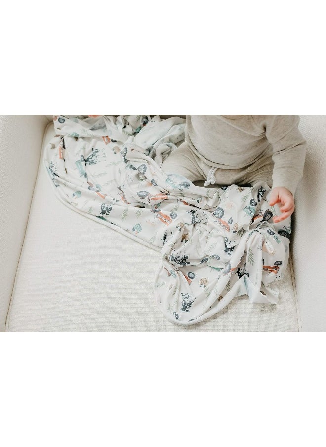 Copper Pearl Large Premium Knit Baby Swaddle Receiving Blanket Jo
