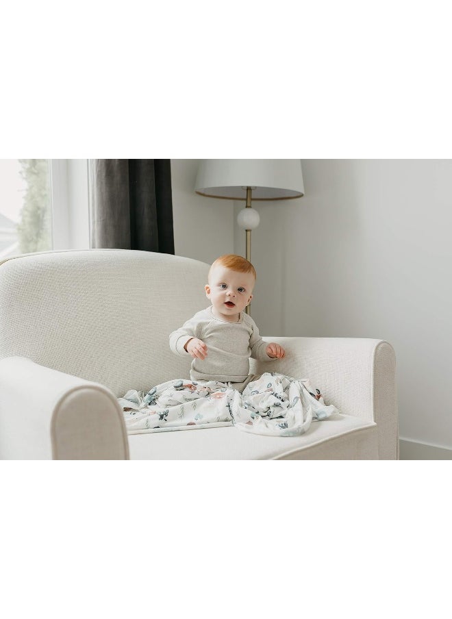 Copper Pearl Large Premium Knit Baby Swaddle Receiving Blanket Jo