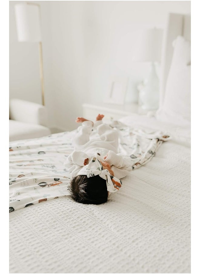Copper Pearl Large Premium Knit Baby Swaddle Receiving Blanket Jo