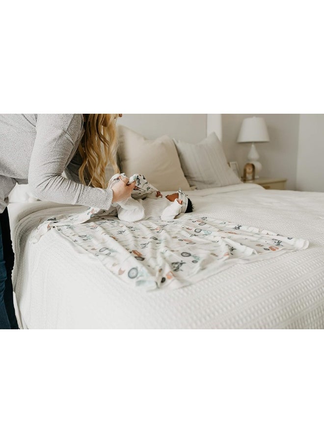 Copper Pearl Large Premium Knit Baby Swaddle Receiving Blanket Jo