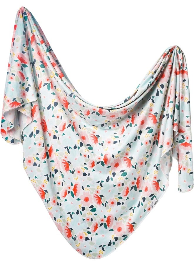 Copper Pearl Large Premium Knit Baby Swaddle Receiving Blanket Leilani