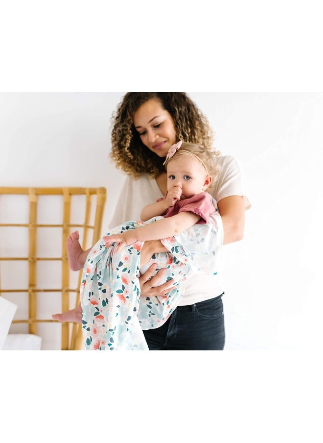 Copper Pearl Large Premium Knit Baby Swaddle Receiving Blanket Leilani
