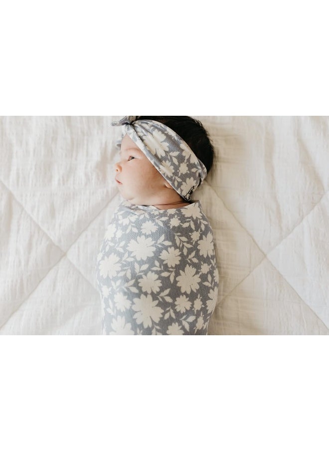 Copper Pearl Large Premium Knit Baby Swaddle Receiving Blanket Lacie