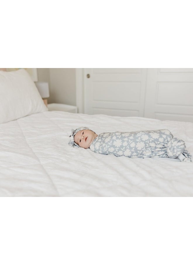 Copper Pearl Large Premium Knit Baby Swaddle Receiving Blanket Lacie