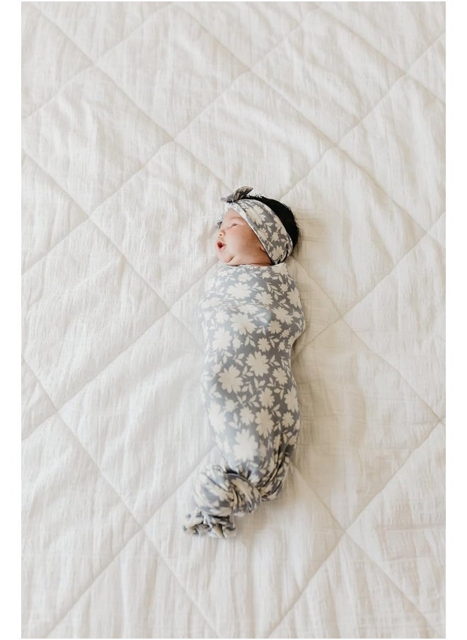 Copper Pearl Large Premium Knit Baby Swaddle Receiving Blanket Lacie