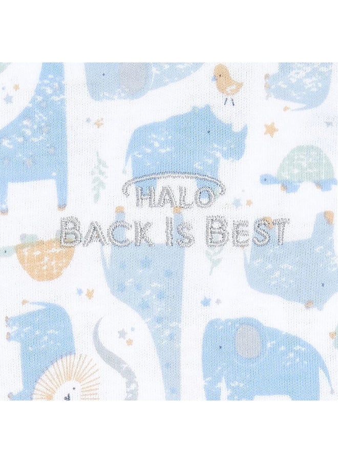 HALO 100% Cotton Sleepsack Swaddle, 3-Way Adjustable Wearable Blanket, TOG 1.5