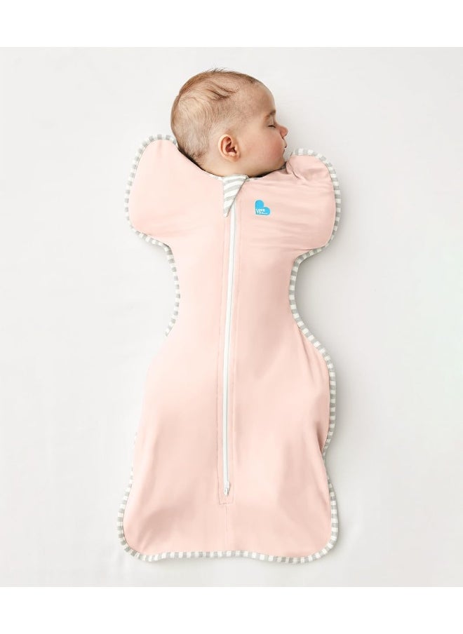 Love To Dream Swaddle Blanket. Newborn Essentials For 0-6 Months Baby Girls And Boys. 0.2 TOG Sleeping Bag With Arms, Provides Comfortable Quiet Sleep. Cotton Fabric (Pink, S)