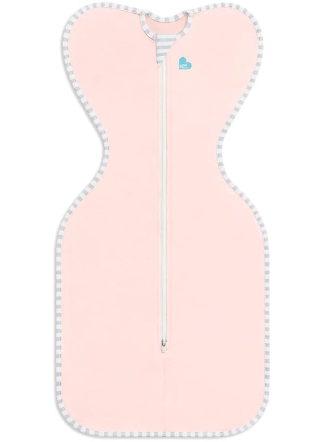 Love To Dream Swaddle Blanket. Newborn Essentials For 0-6 Months Baby Girls And Boys. 0.2 TOG Sleeping Bag With Arms, Provides Comfortable Quiet Sleep. Cotton Fabric (Pink, S)