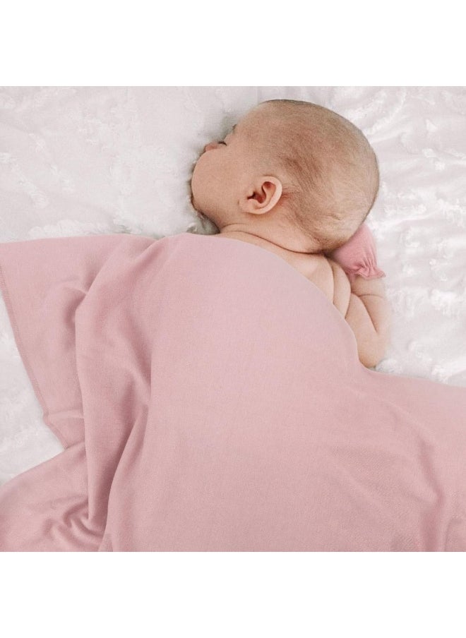 DRESHOW BQUBO Newborn Receiving Blanket Bow Hat Gloves Set Cotton Warm Baby Swaddle Blanket Wrap Baby Sleep Sack Shower Gift
