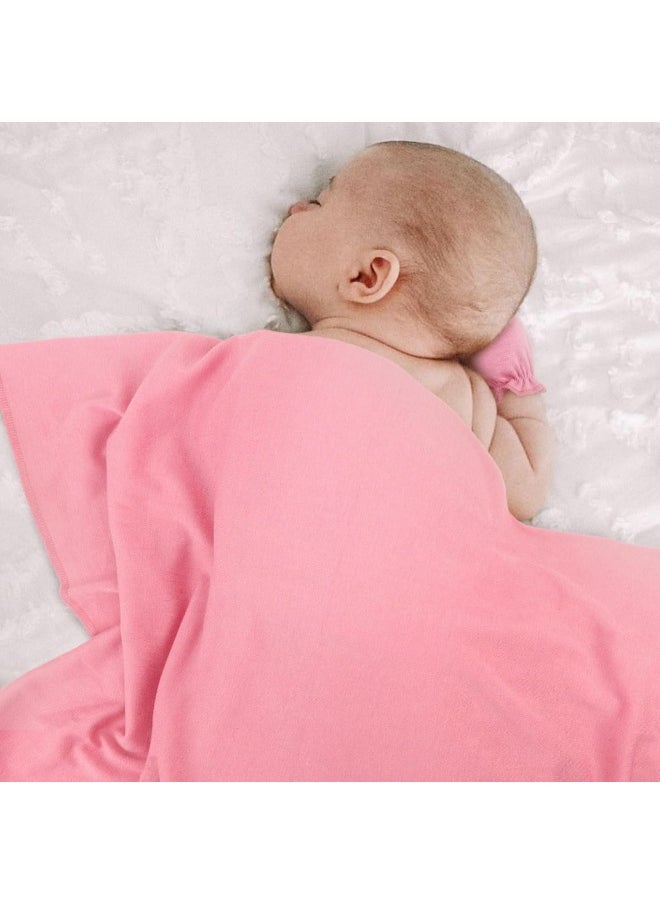 DRESHOW BQUBO Newborn Receiving Blanket Bow Hat Gloves Set Cotton Warm Baby Swaddle Blanket Wrap Baby Sleep Sack Shower Gift
