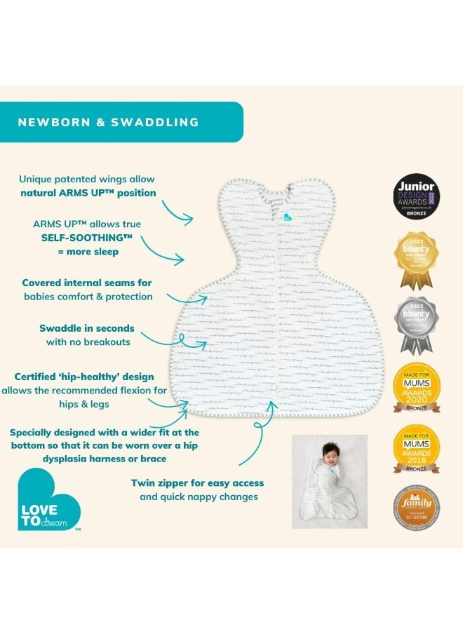 Love to Dream, Swaddle Up Original, Hip Dysplasia, Dreamer White, Small