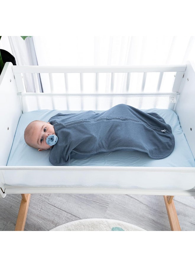 Comfy Cubs Swaddle Blanket Baby Girl Boy Easy Zipper Wrap 2 Pack Newborn Infant Sleep Sack