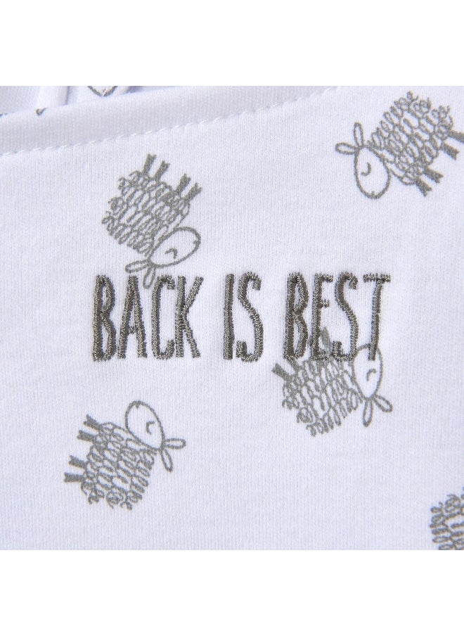 Halo Sleepsack Swaddle Cotton Lamb Scribble White, Size NB