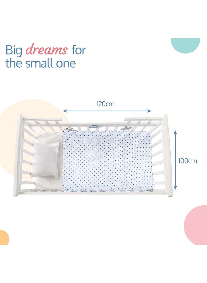 Luv Lap 100% Cotton Muslin Baby Swaddles - Stars Print 0+ Month