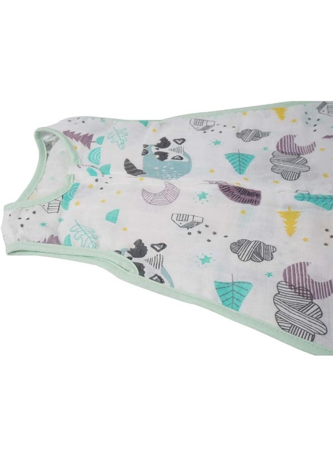 Baby Sleeping Sack Muslin Cotton Soft Wearable Blanket Summer Sleeping Bag Baby Sleeveless Sleep Sacks 0.5 Tog Boy Newborn 0-3M Lightweight 6-12 Months Girl Infant Sleep Bag 9-12 Months Toddler