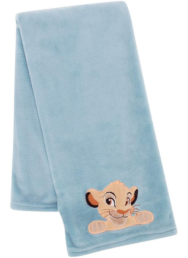Lambs & Ivy Lion King Adventure Baby Blanket, Blue