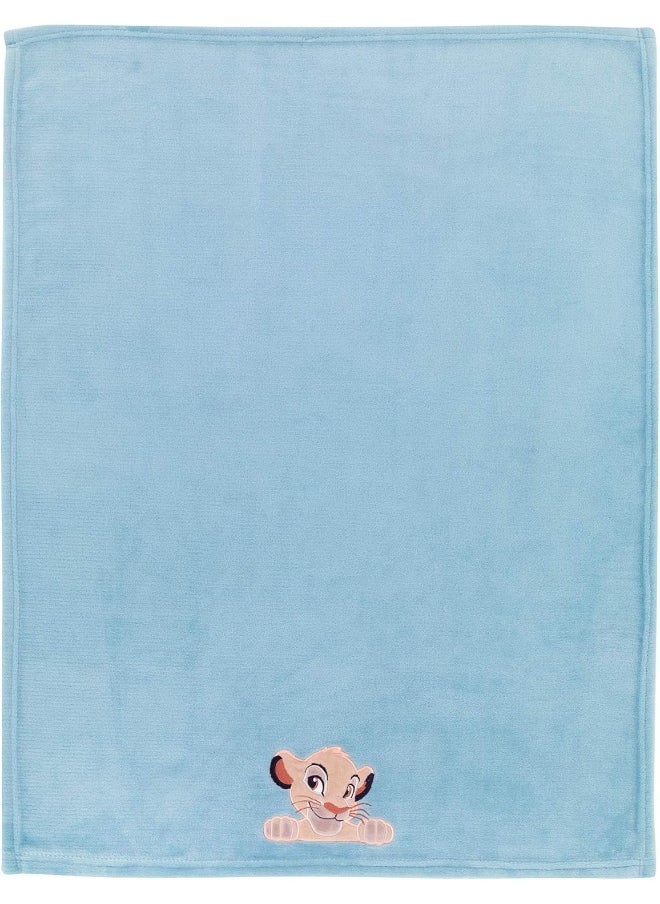 Lambs & Ivy Lion King Adventure Baby Blanket, Blue