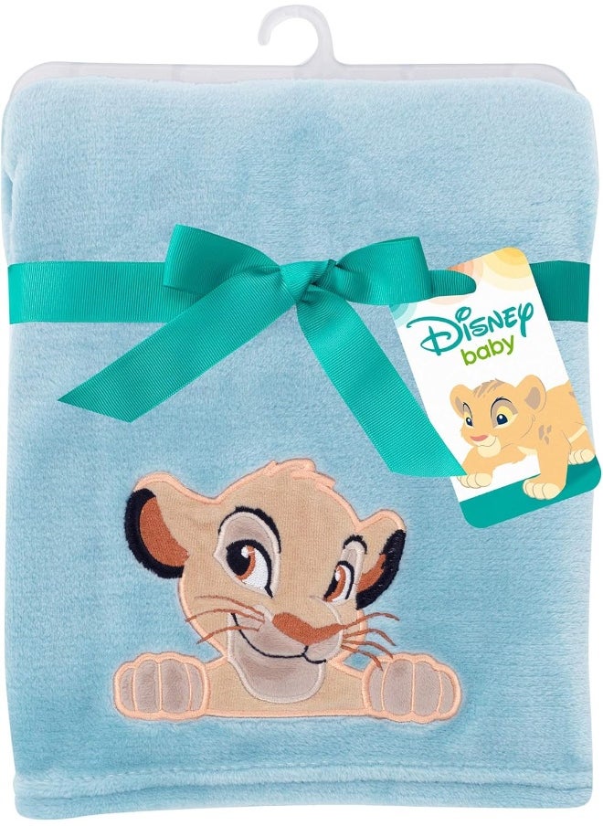 Lambs & Ivy Lion King Adventure Baby Blanket, Blue