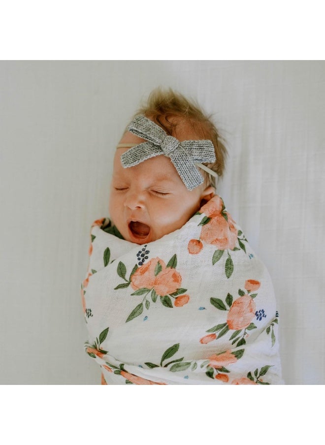 Little Unicorn - 3-Pack Cotton Muslin Swaddle Set - Watercolor Roses