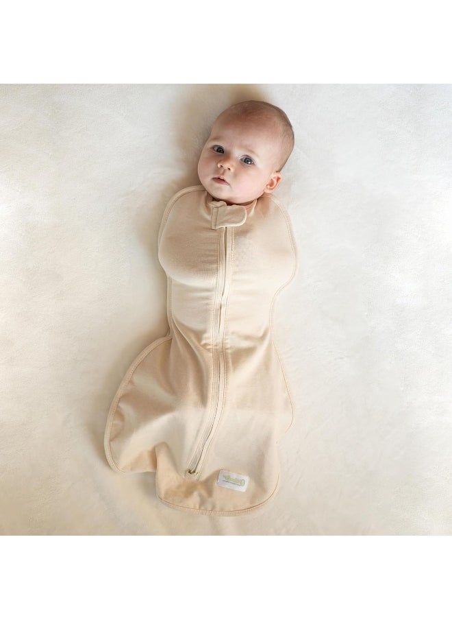 Woombie Original Baby Swaddling Blanket - Soothing, Cotton Baby Swaddle - Wearable Baby Blanket, Freebird, 14-19 lbs