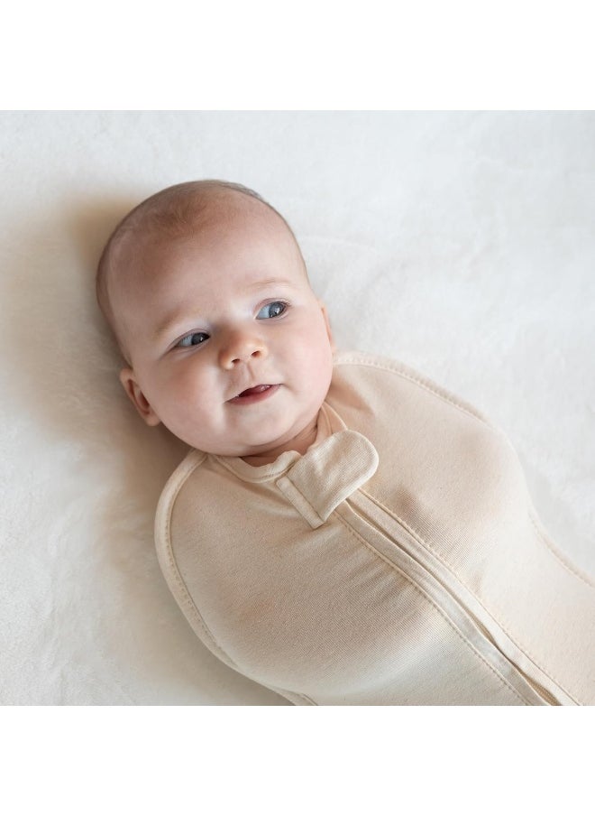Woombie Original Baby Swaddling Blanket - Soothing, Cotton Baby Swaddle - Wearable Baby Blanket, Freebird, 14-19 lbs