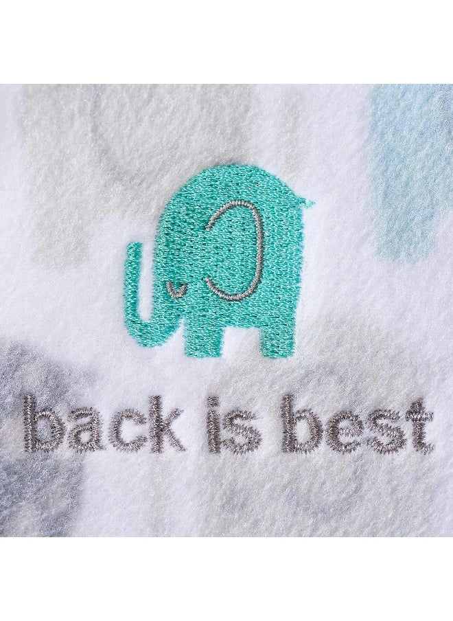 HALO Sleepsack, Micro-Fleece, Elephant Texture, Grey, Medium
